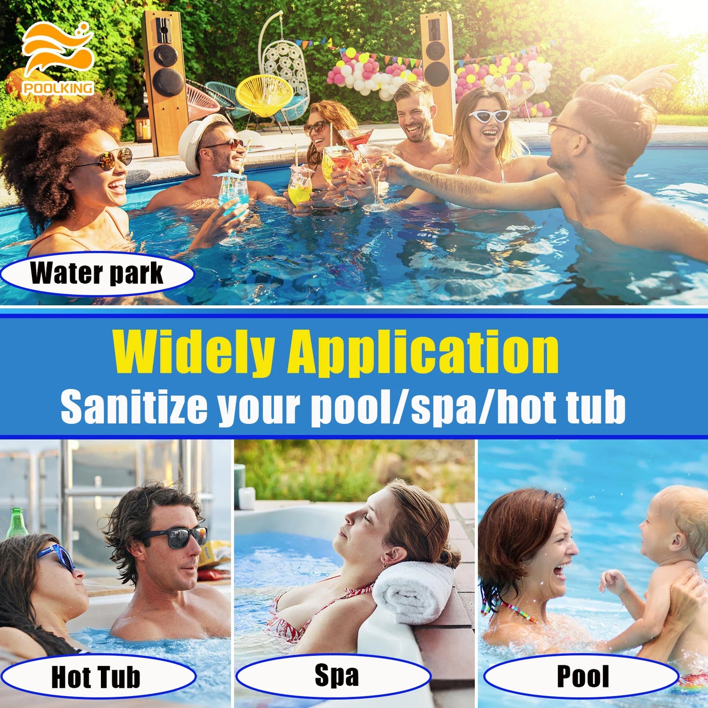 Chlorine Tablets for Pool Sanitization and Water Purification