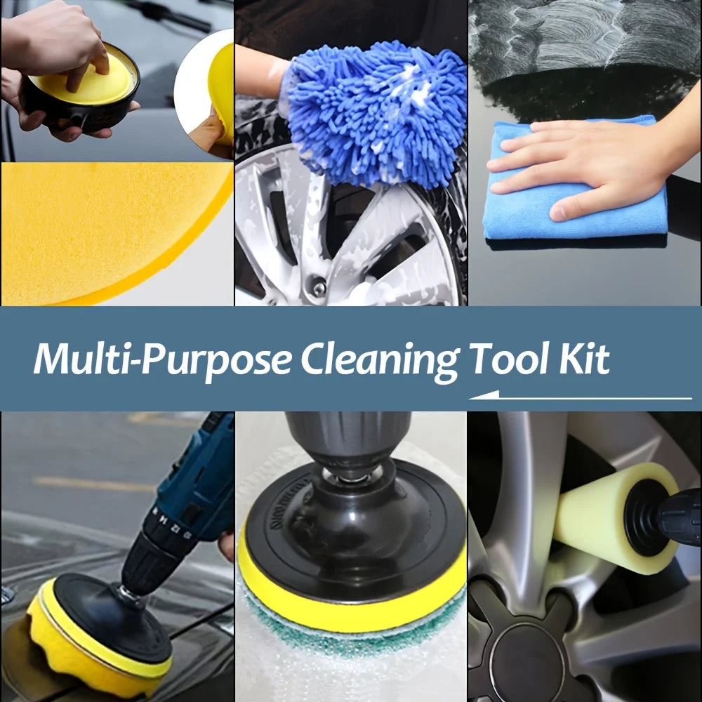 Car Detailing Brush Set Auto Cleaning Kit For Vents And Air Outlets