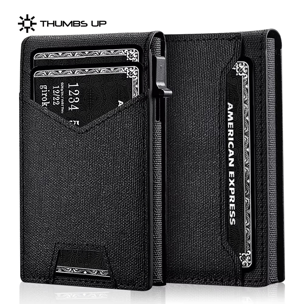 IWANTITCN Minimalist Cardholder Wallet With RFID Blocking Front Pocket