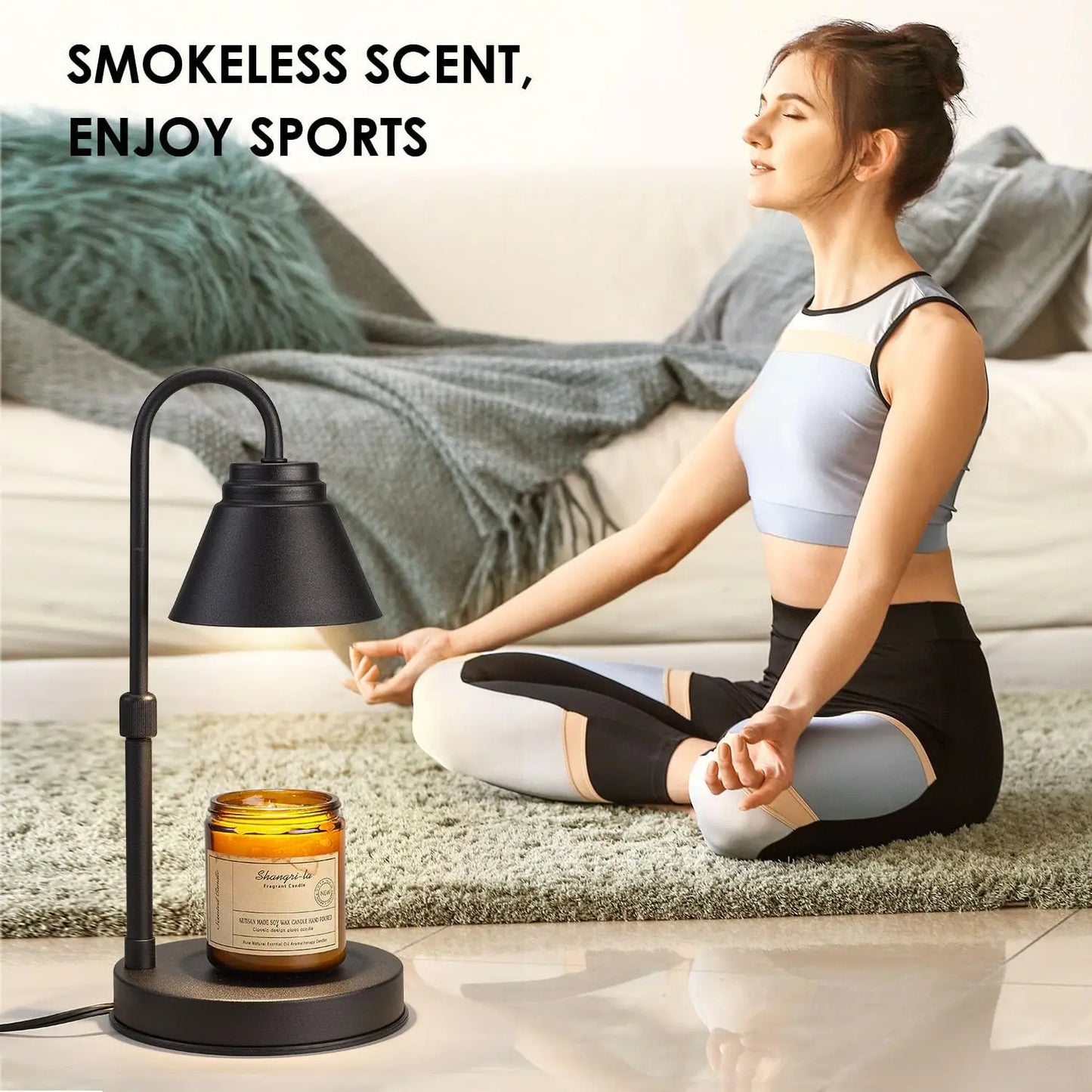 Adjustable Candle Warmer Lamp With Liftable Bracket