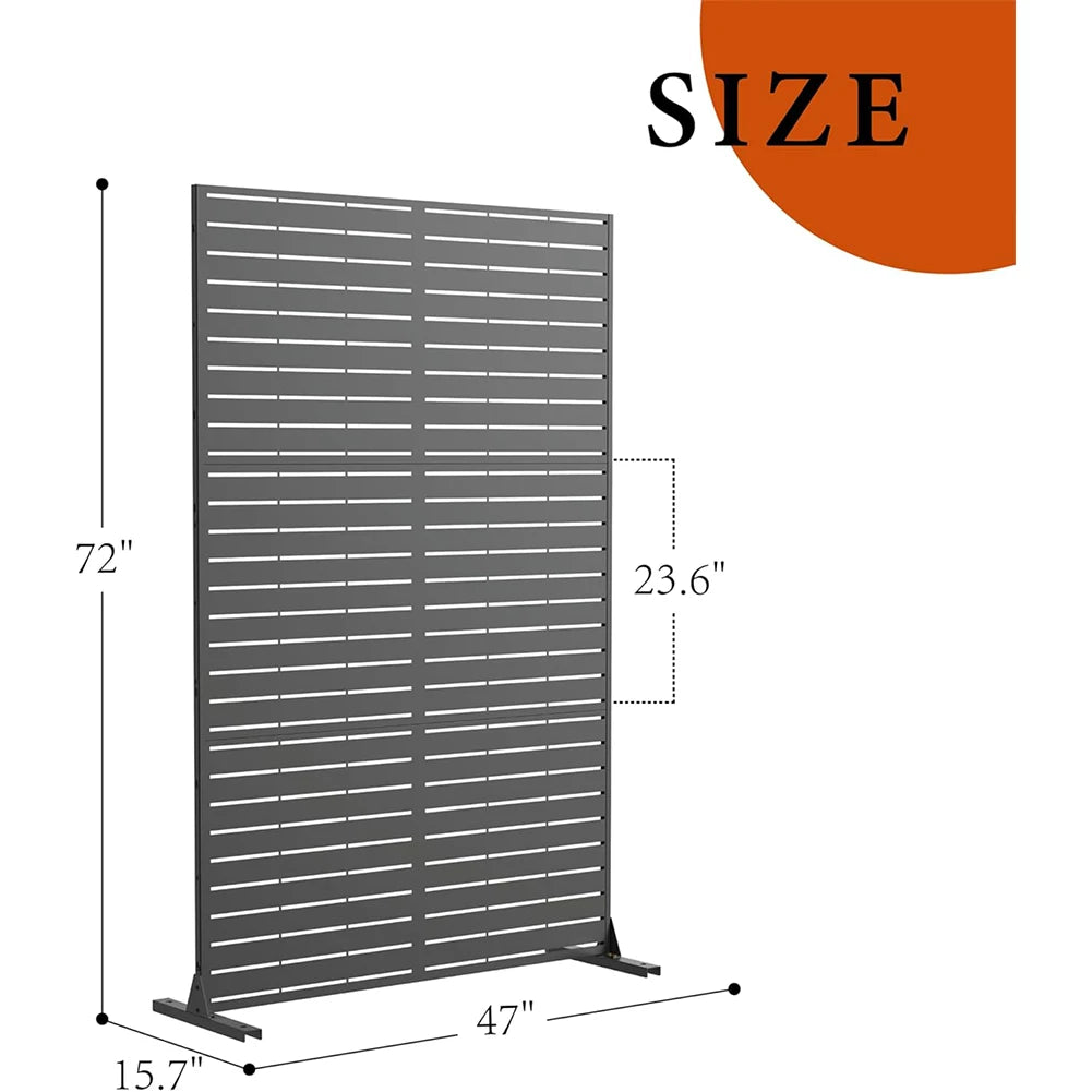 HiMISSH Metal Outdoor Privacy Screens and Panels for Patio