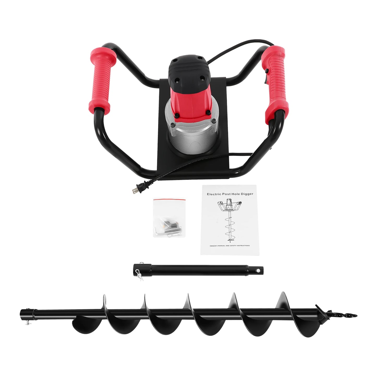 CNCEST 1500W Electric Post Hole Digger Garden Drill