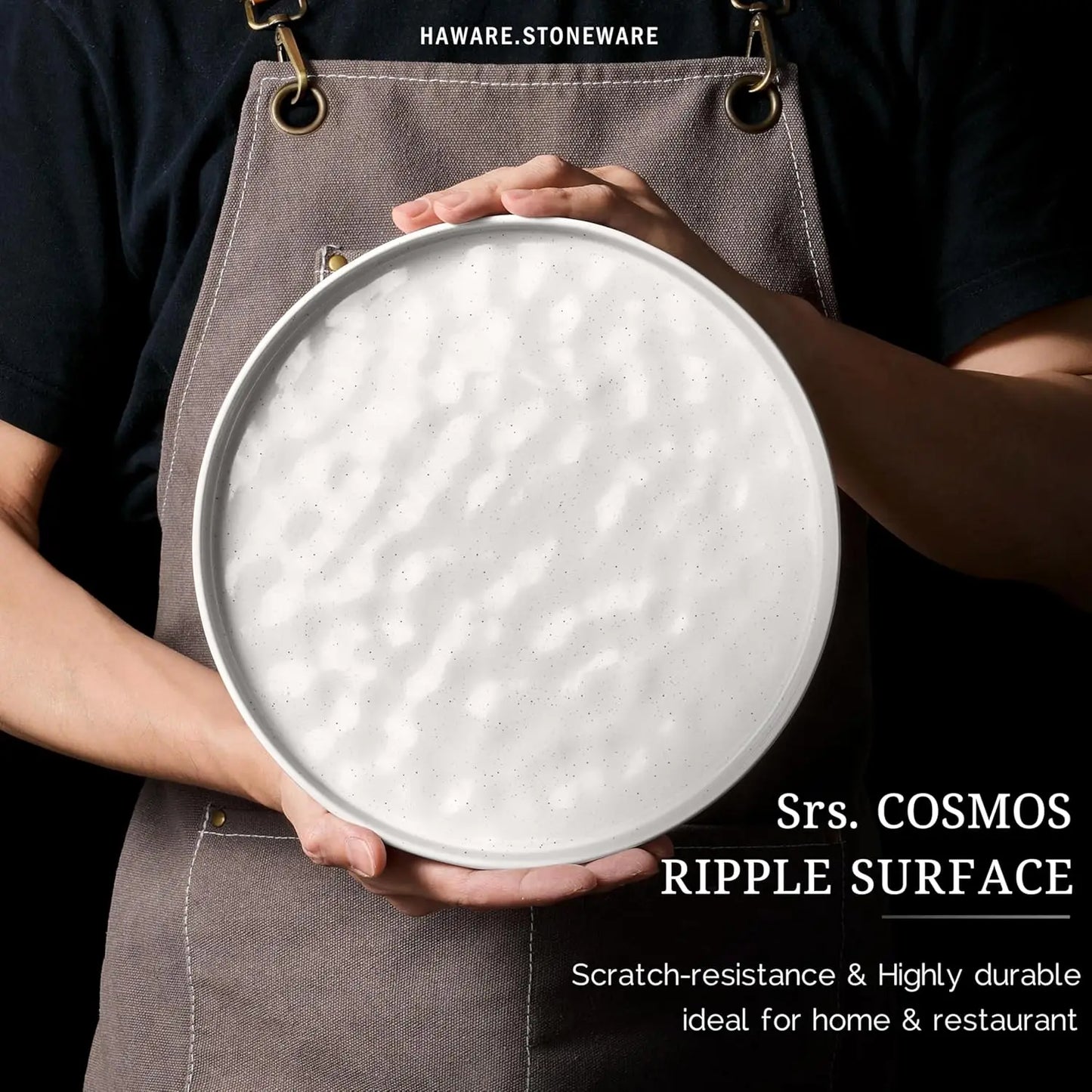 Pretty Stoneware Dinnerware Set 12-Piece