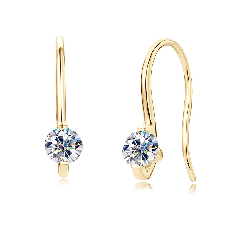 Oxtao 925 Sterling Silver Moissanite Dangle Earrings