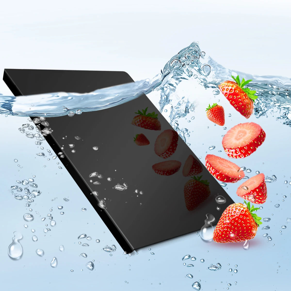 Non Slip Acrylic Cutting Board With Lip For Easy Cleaning