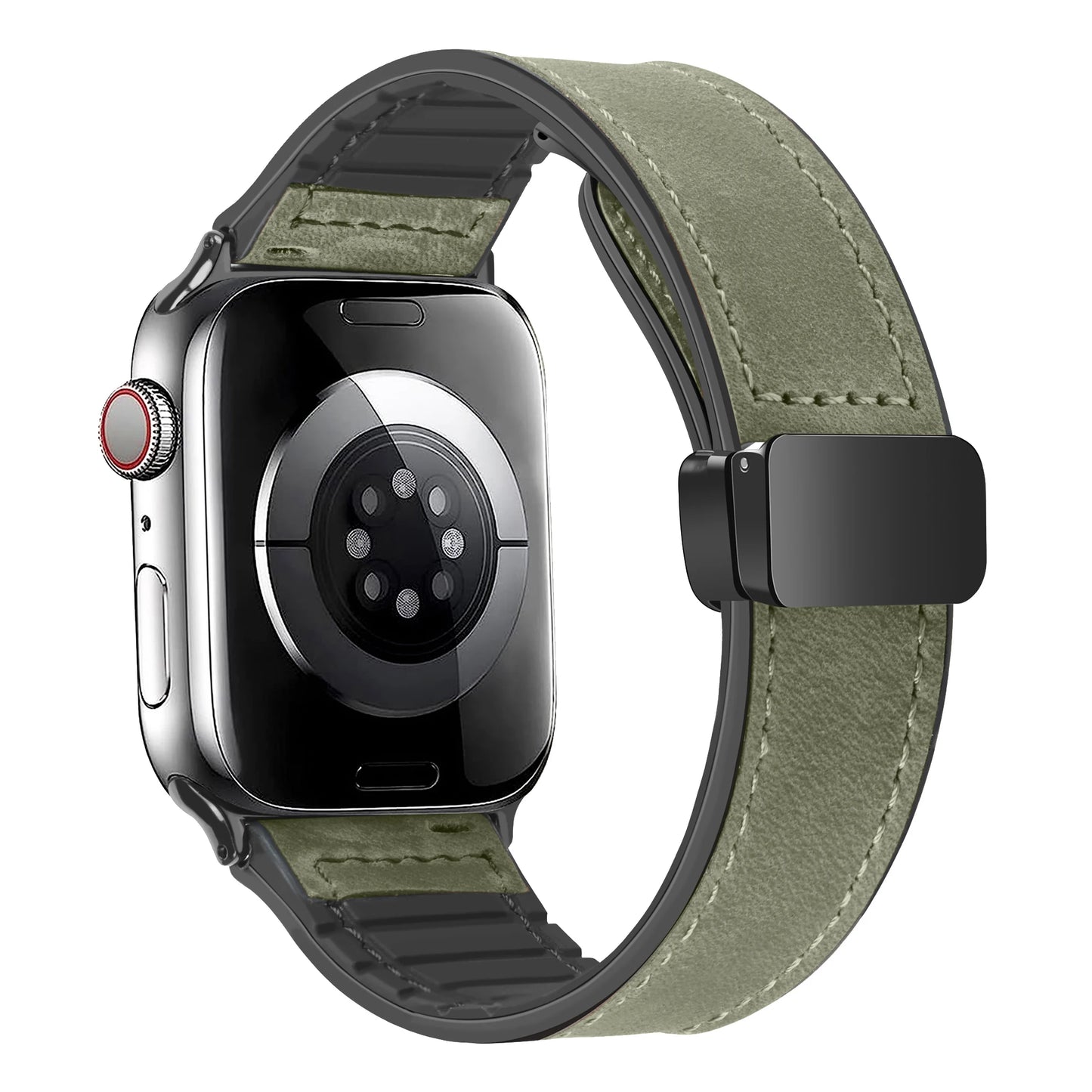 Genuine Leather Watch Strap For AppleWatch Ultra 9 10 SE