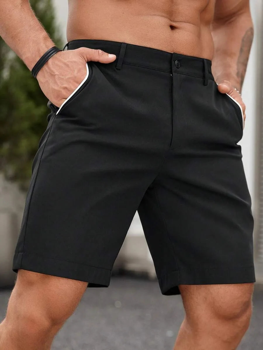 Men Stretch Golf Shorts Polyester For Hiking And Summer Wear