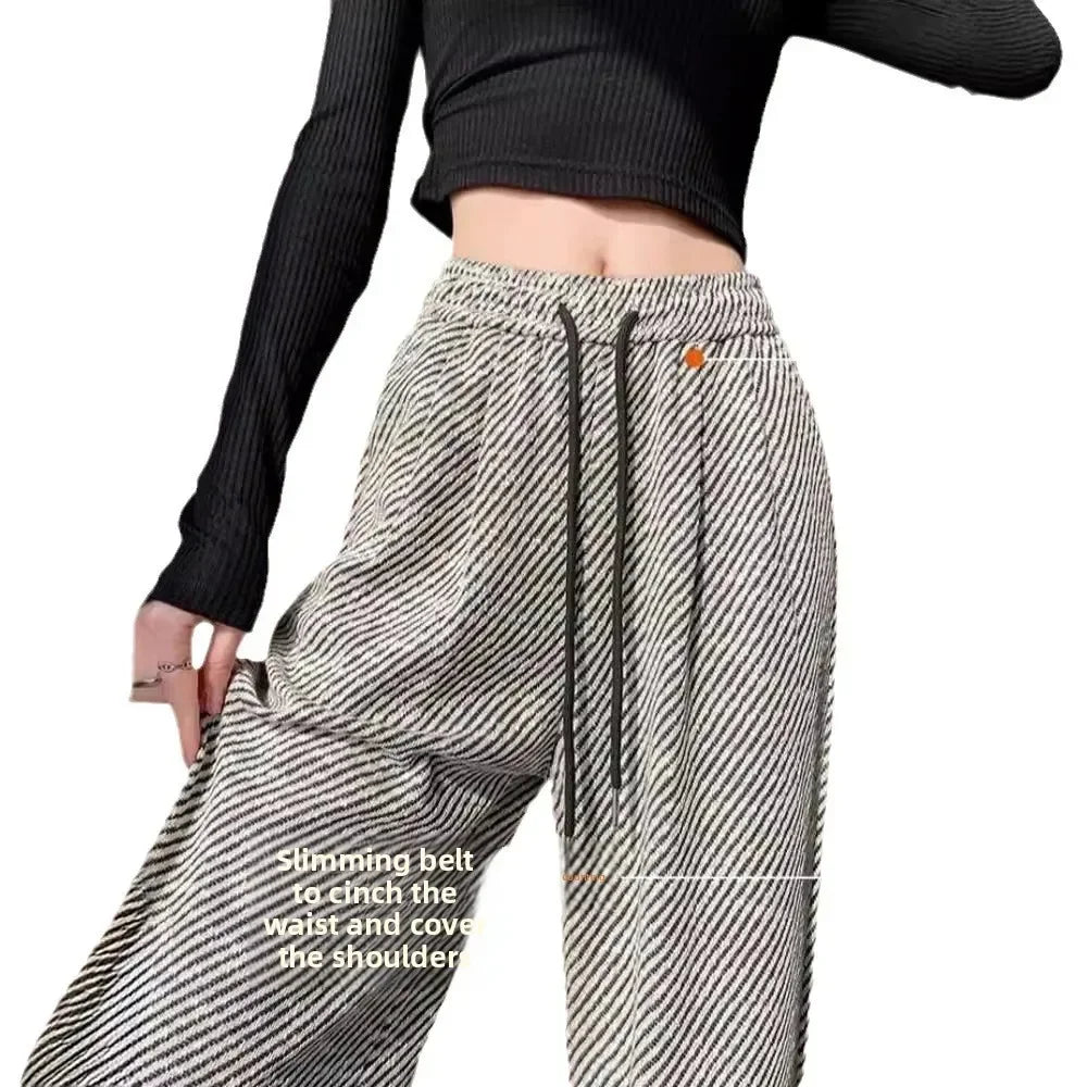 Casual High Waist Wide Leg Summer Trousers For Women