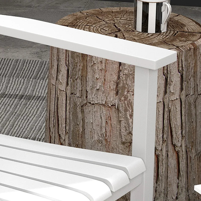Outsunny Rocking Chair Set With Foldable Table Outdoor Patio