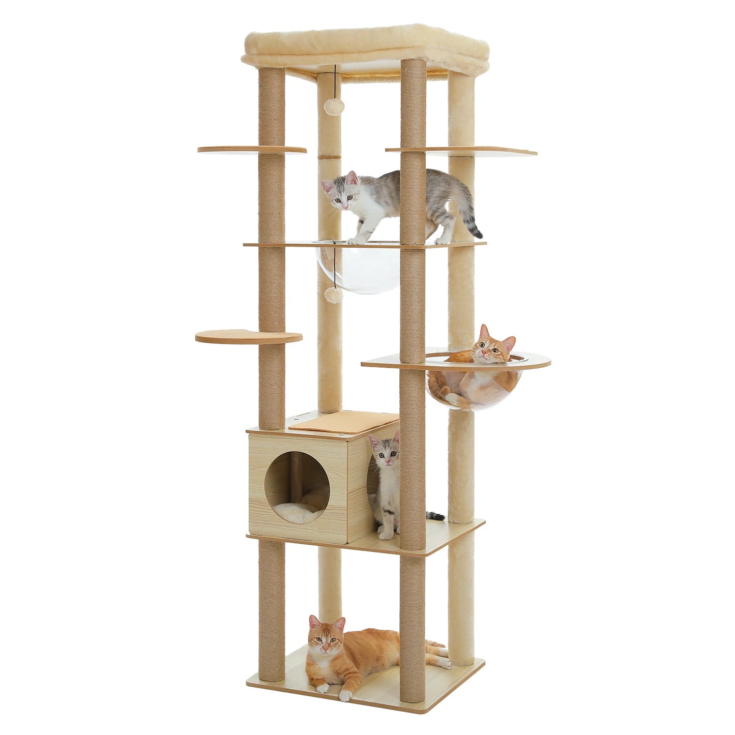 PAWZ Ro Multi Level Cat Tree For Active Indoor Adventures