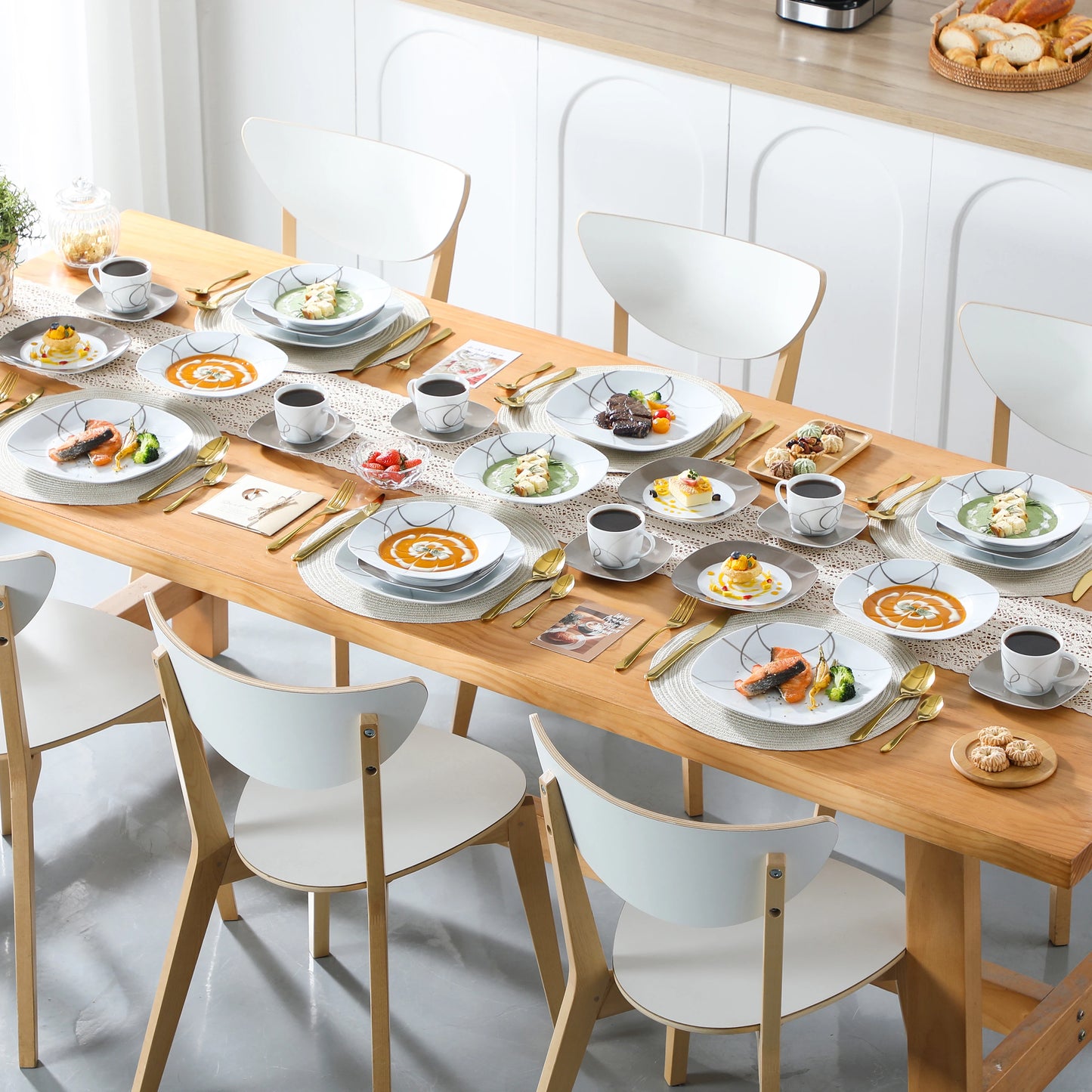 Modern Porcelain Dinnerware Set