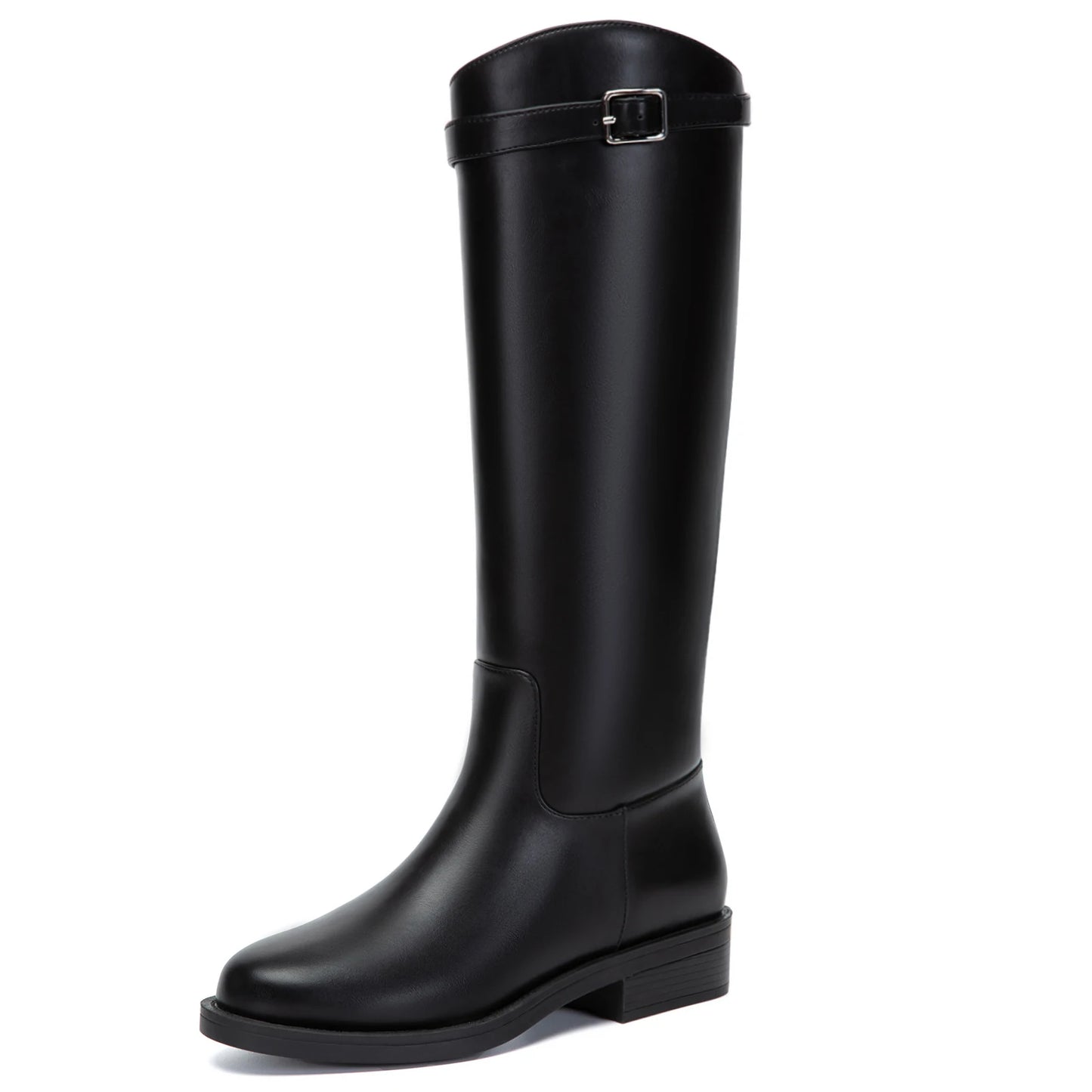 Womens Knee High Riding Boots PU Upper Equestrian Boot