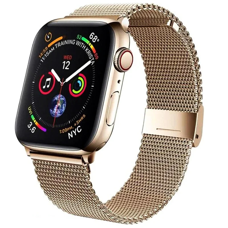 Jansin Stainless Steel Watch Strap For Apple Watch