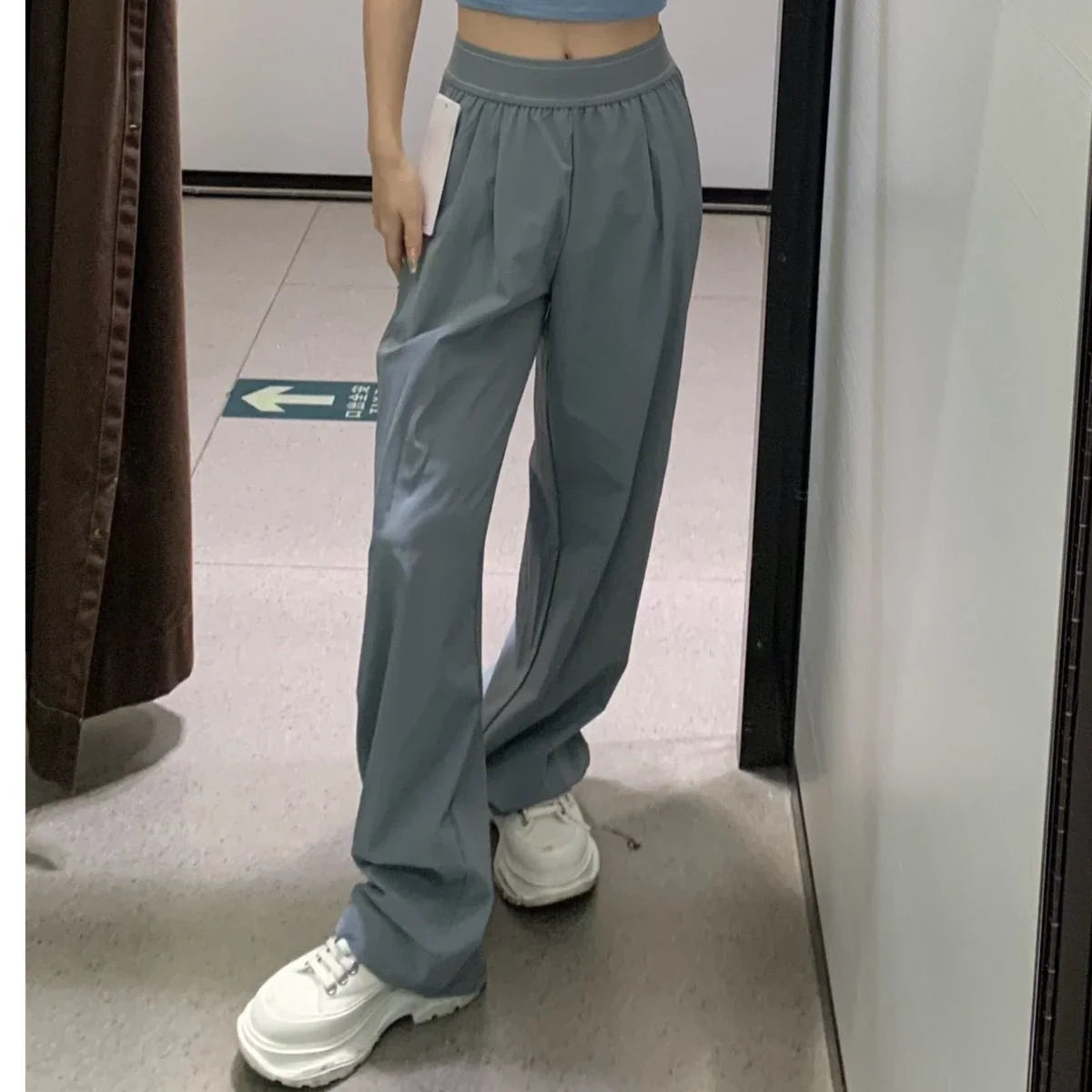 Casual Jersey Wide Leg Pants For Women Loose Fit Everyday
