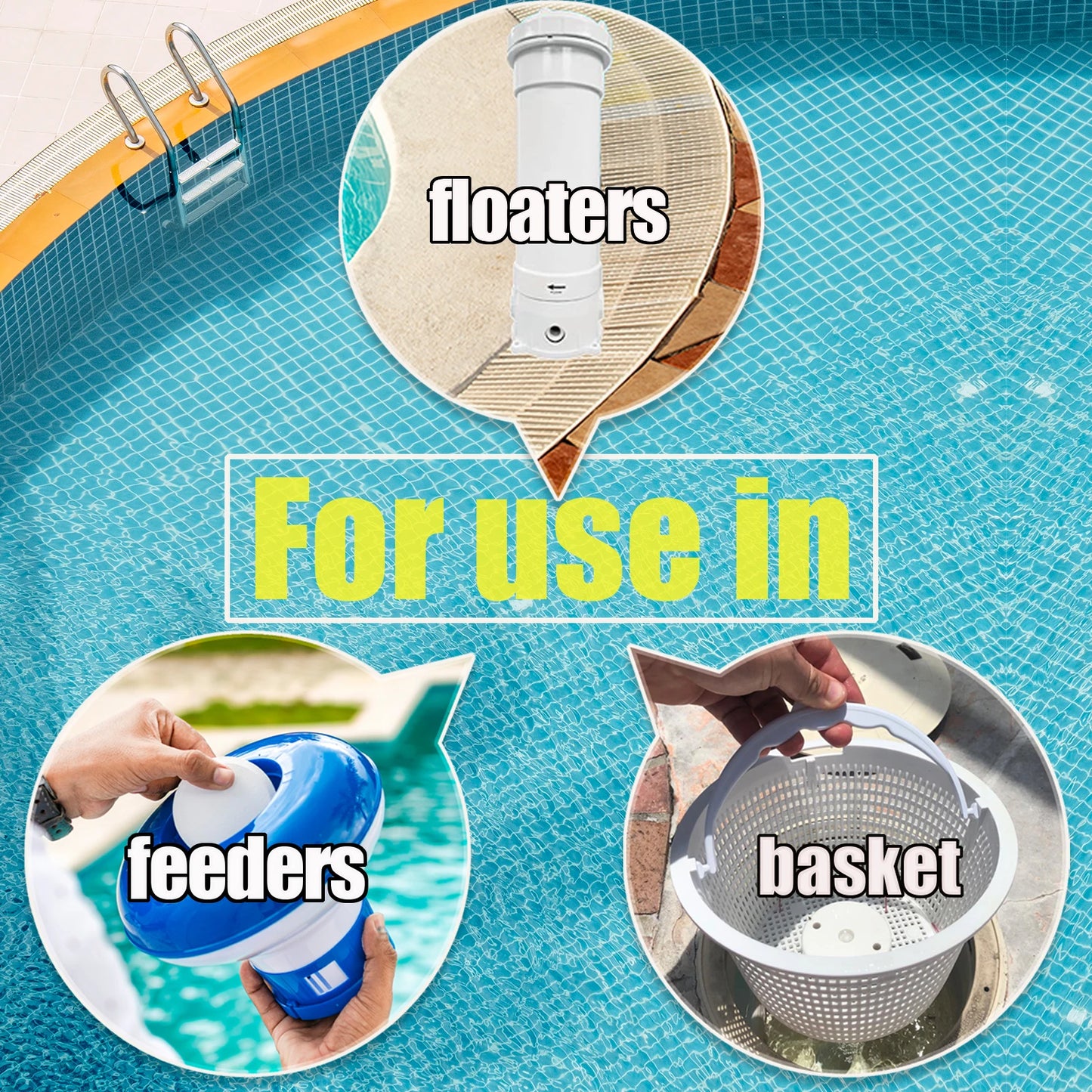 Chlorine Tablets for Pool Sanitization and Water Purification