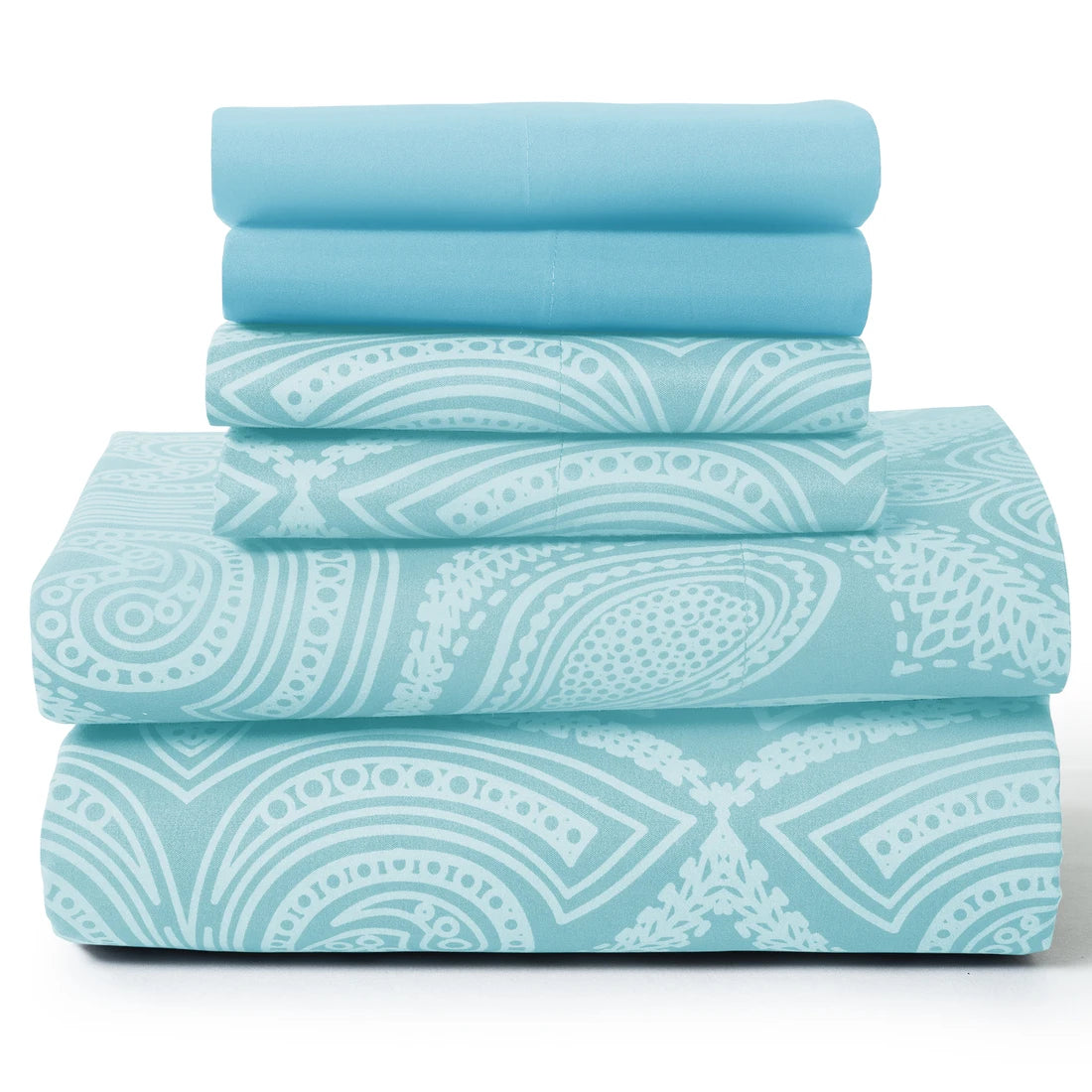 LDC Lux Decor Collection Paisley Microfiber Sheet Set