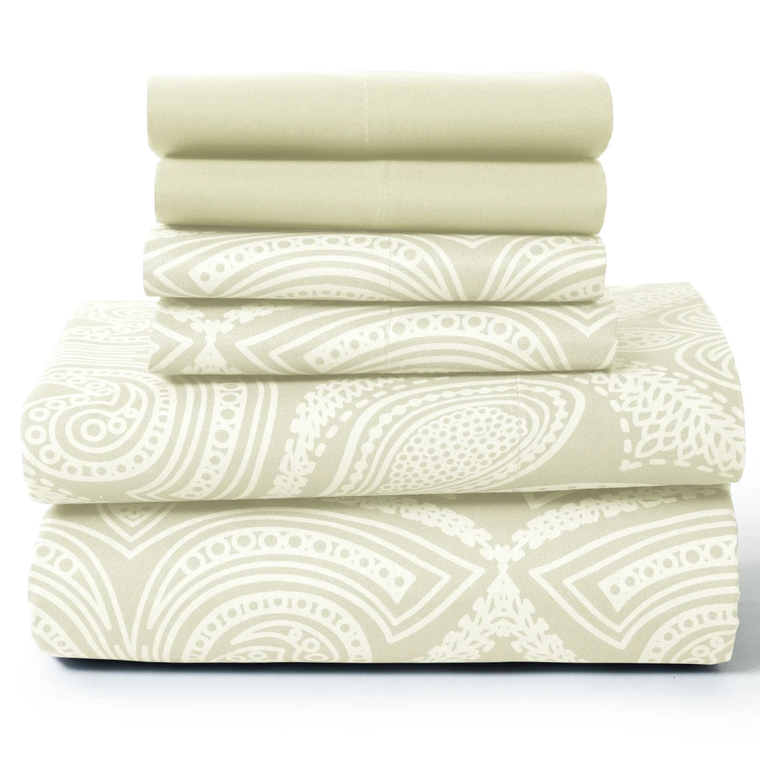 LDC Lux Decor Collection Paisley Microfiber Sheet Set