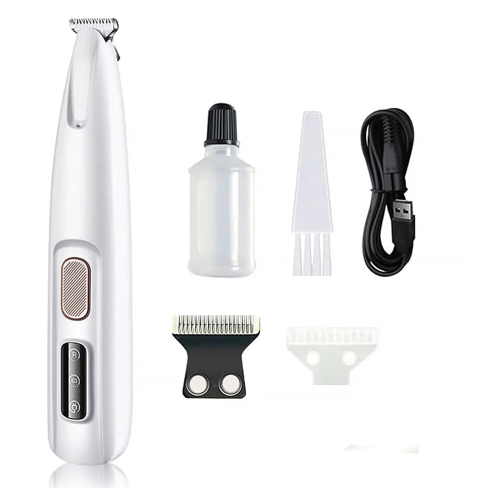Paw Trimmer For Cats And Dogs Rechargeable Grooming Clippers LED
