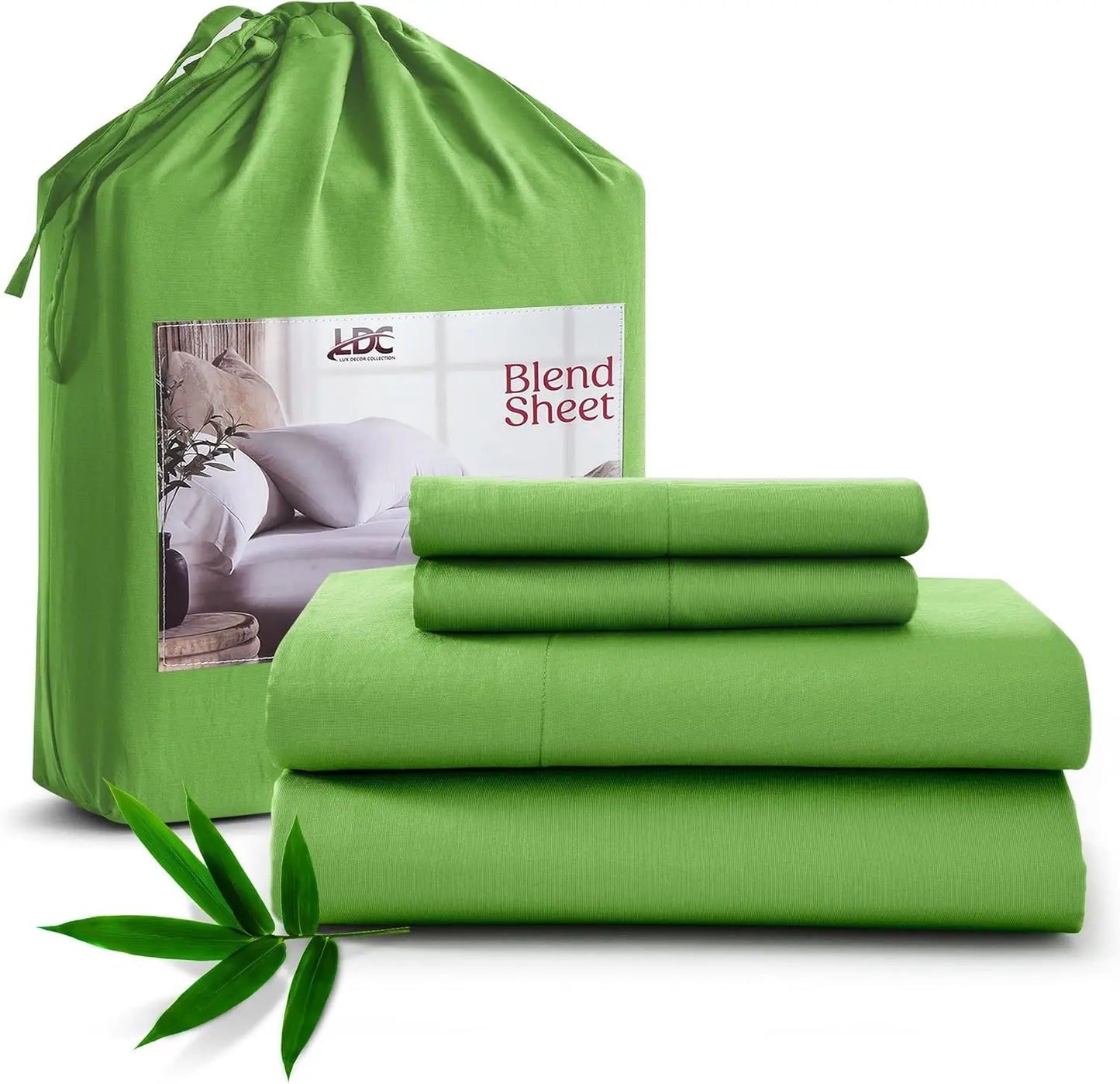 LDC Lux Decor Collection Bamboo Bedsheet Set Soft Breathable Rayon