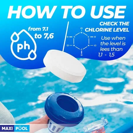 Chlorine Tablets for Pool Sanitization and Water Purification