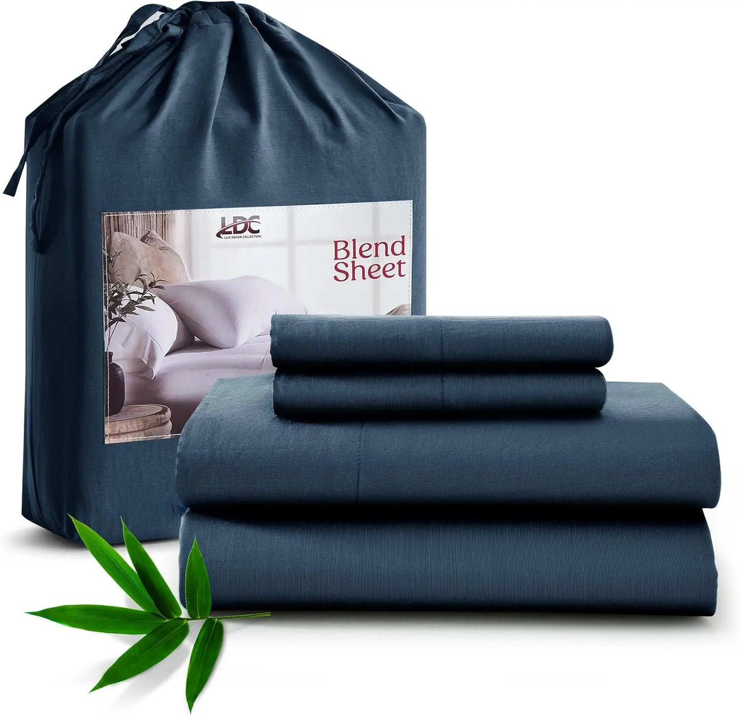 LDC Lux Decor Collection Bamboo Bedsheet Set Soft Breathable Rayon