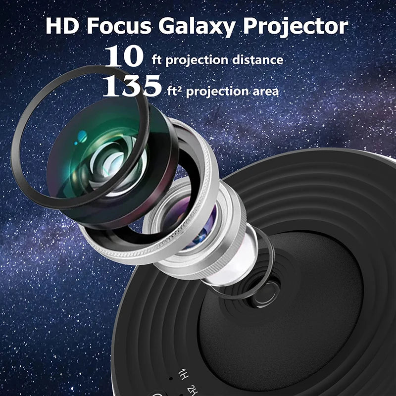AUSYLE Galaxy Star Night Light Projector 360 Rotating Planetarium Lamp