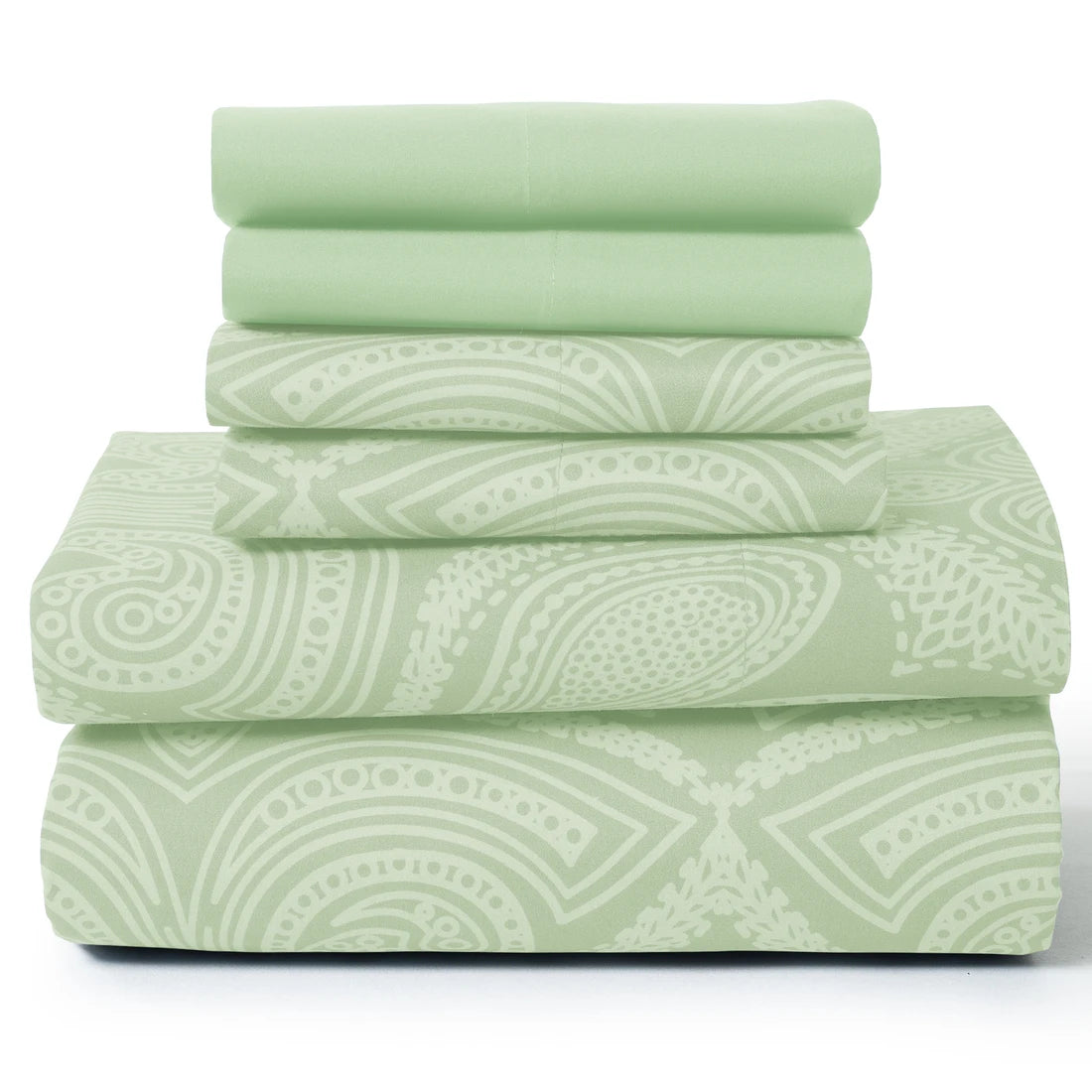 LDC Lux Decor Collection Paisley Microfiber Sheet Set