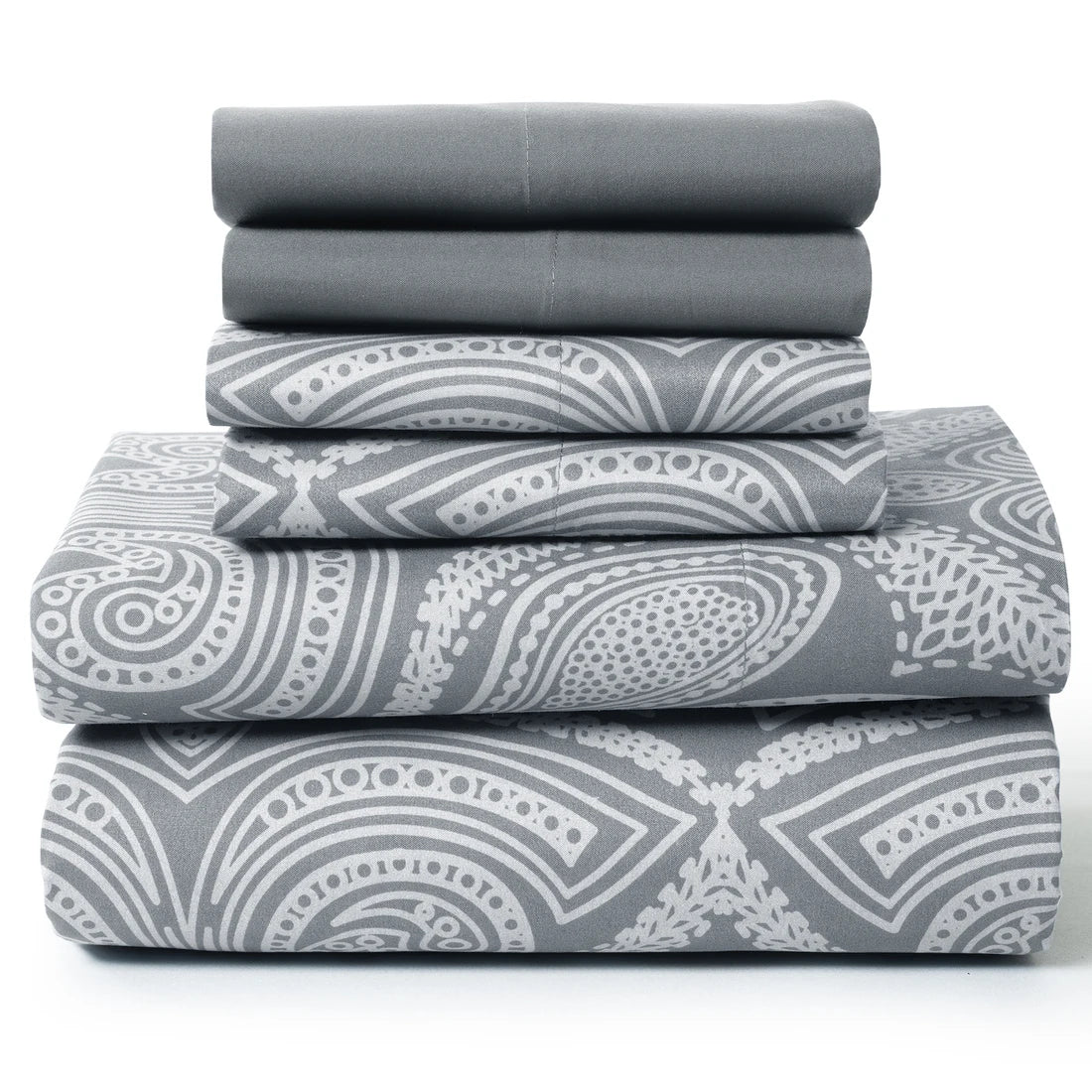 LDC Lux Decor Collection Paisley Microfiber Sheet Set