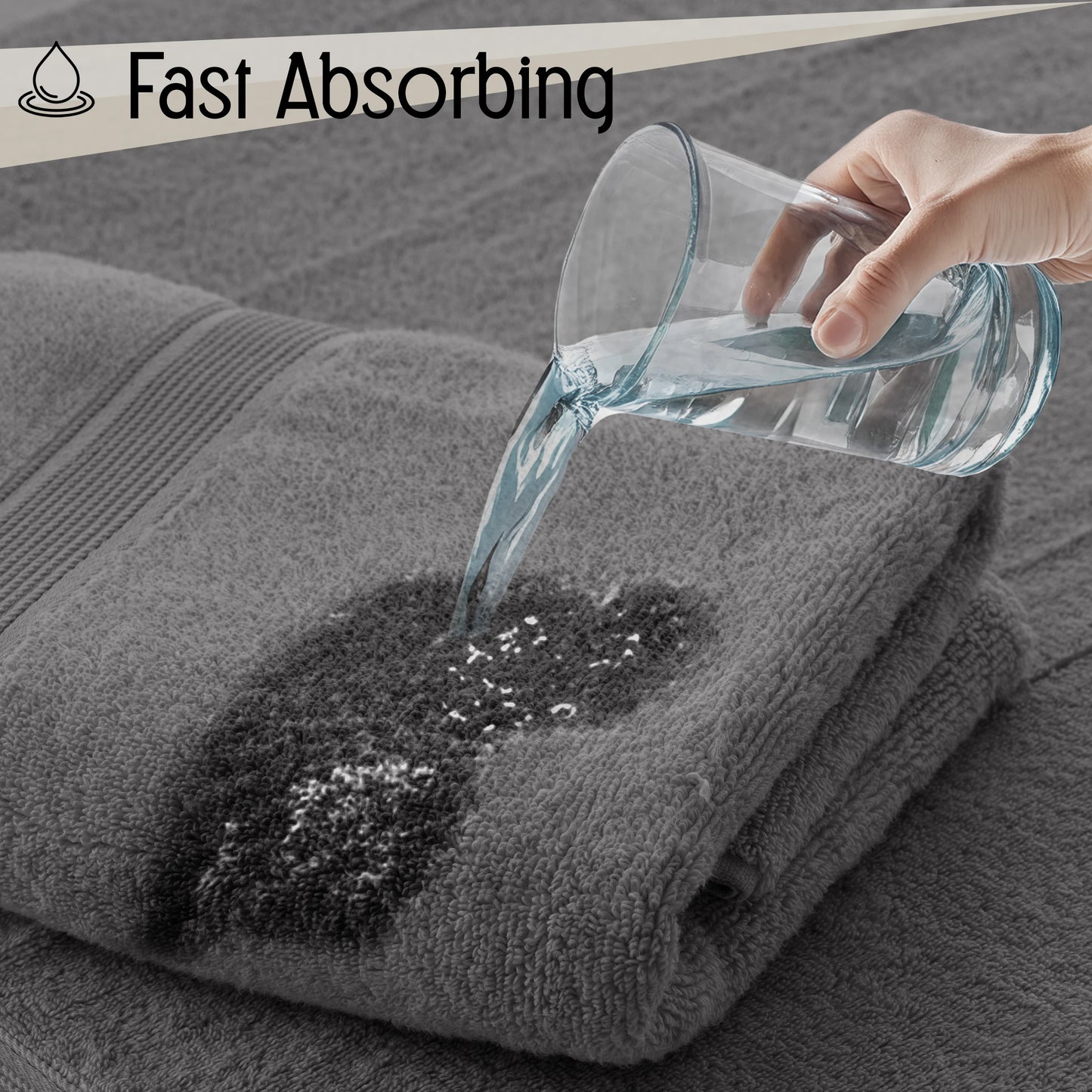LDC Lux Decor Collection Bath Towel Set 100 Percent Cotton