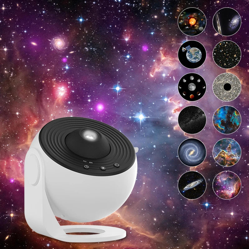 AUSYLE Galaxy Star Night Light Projector 360 Rotating Planetarium Lamp