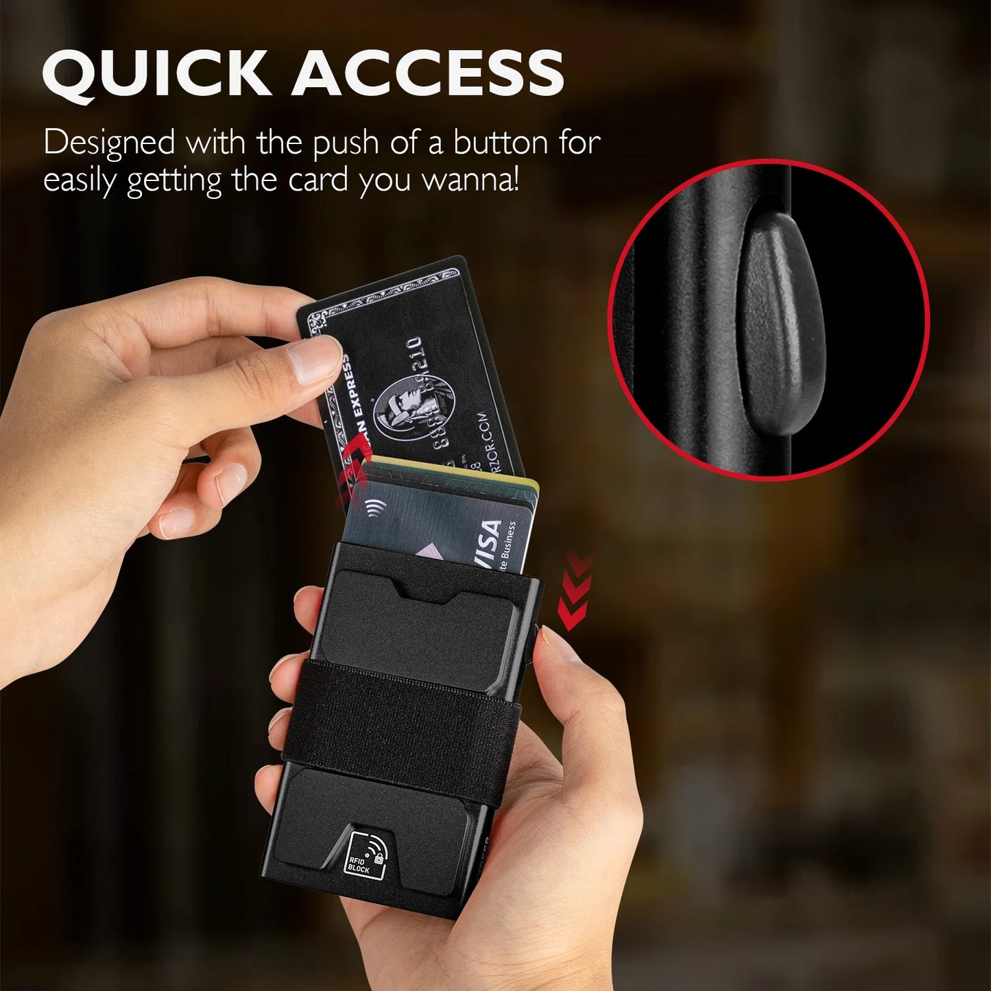 RFID Blocking Mini Credit Card Holder For Everyday Use