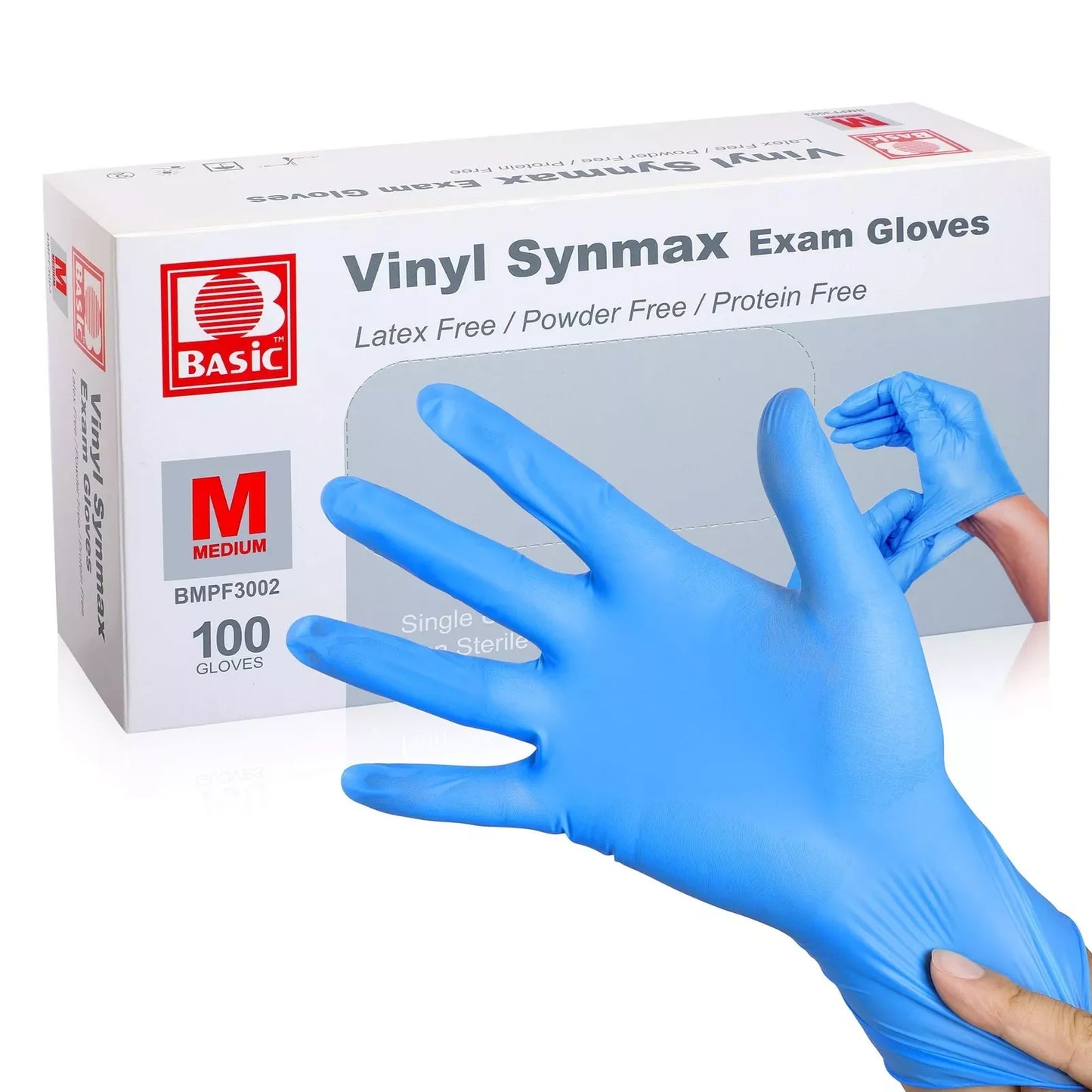 NONECN Disposable Vinyl Exam Gloves Latex Free Powder Free