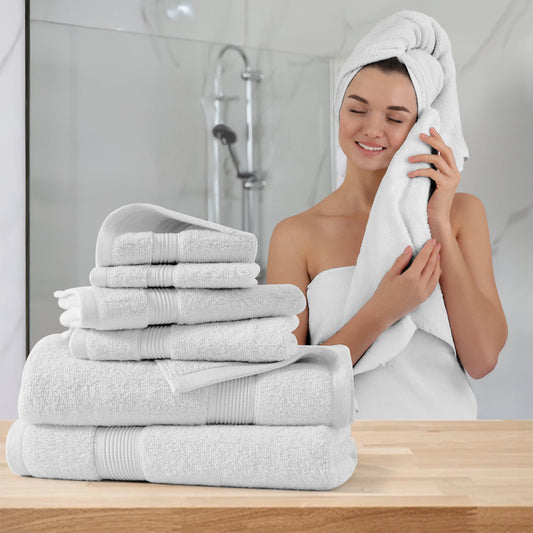 LDC Lux Decor Collection Bath Towel Set 100 Percent Cotton