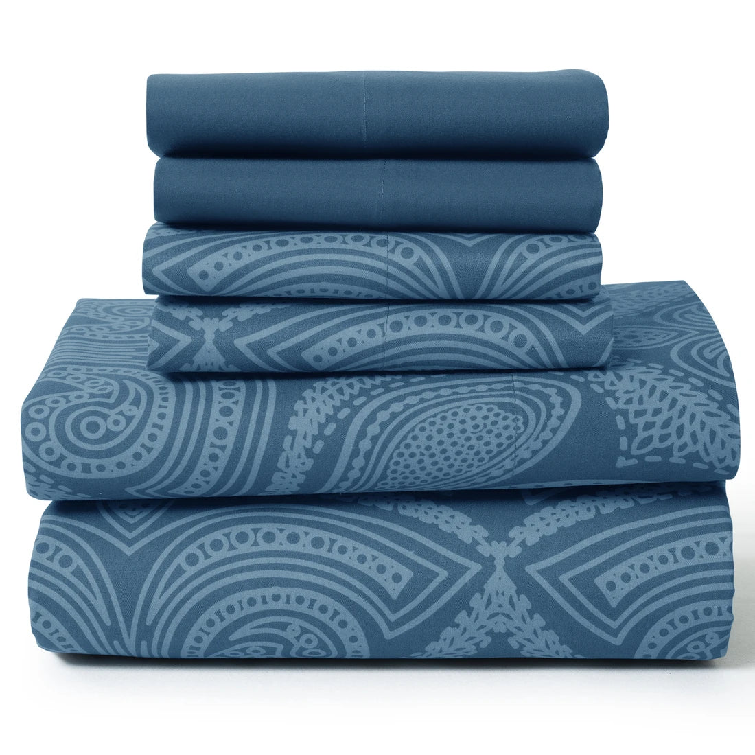 LDC Lux Decor Collection Paisley Microfiber Sheet Set