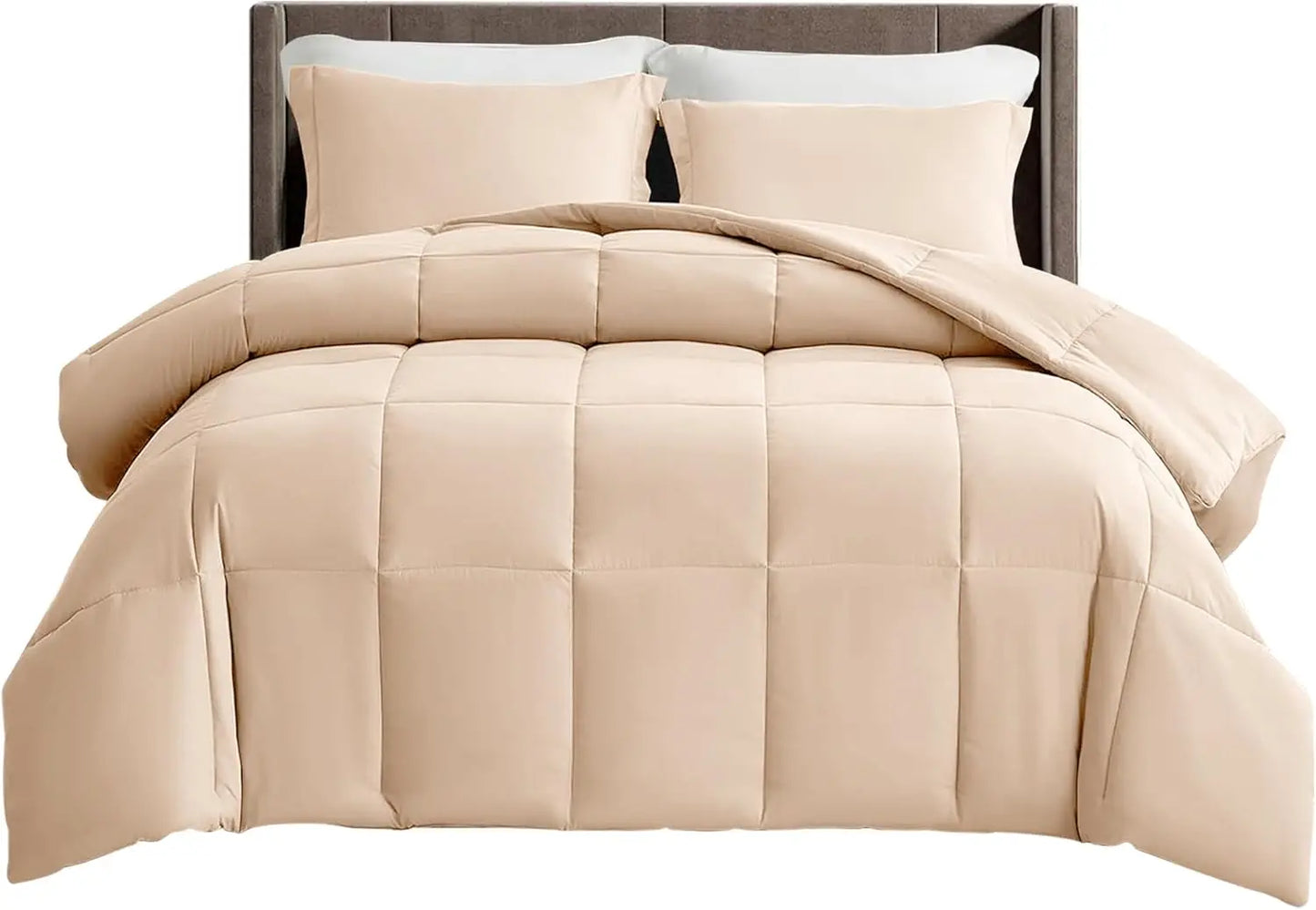 LDC Lux Decor Collection Down Alternative Box Stitched Comforter