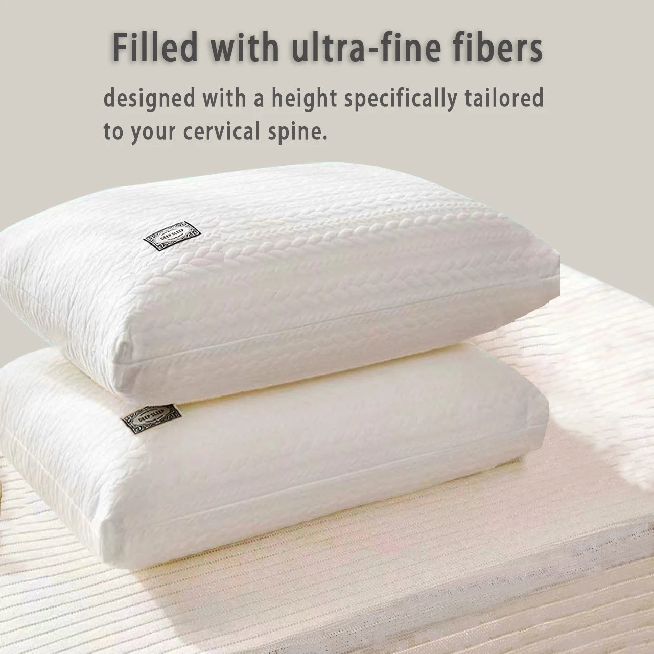 Luxury 3D Microfiber Cooling Bed Pillow for Superior Sleep