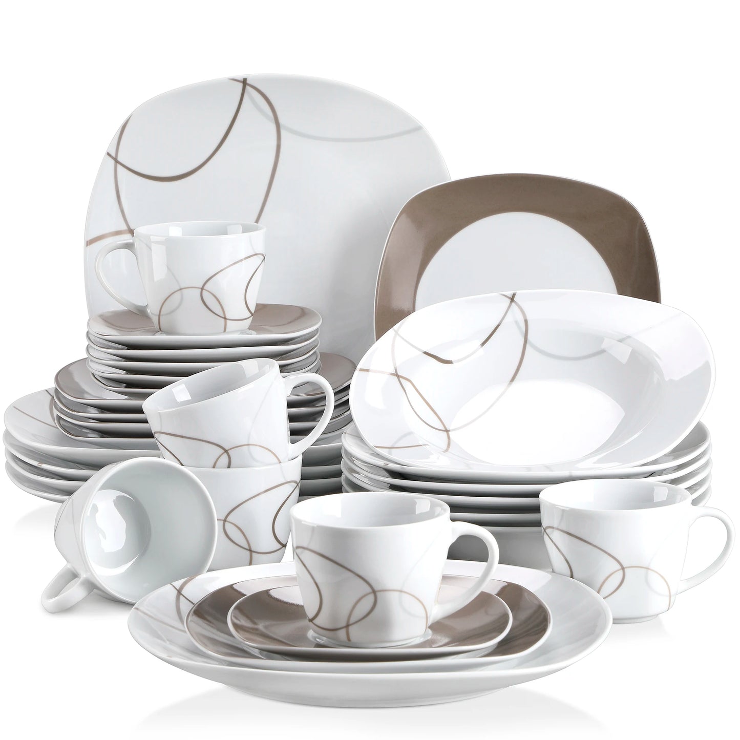 Modern Porcelain Dinnerware Set