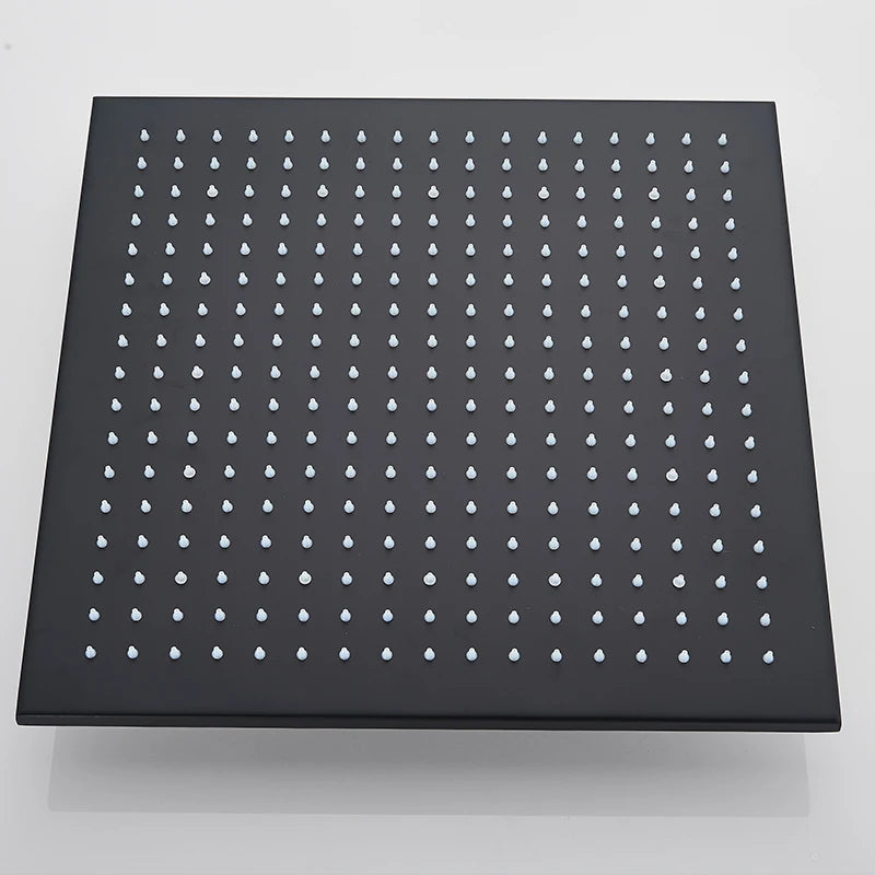 Wanmivezlo LED Color Changing Rainfall Square Brass Shower Head