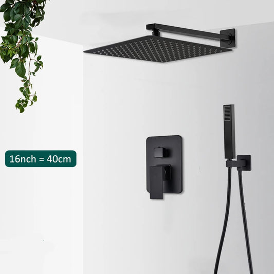 Rain Shower Faucet Set With Tub Spout System