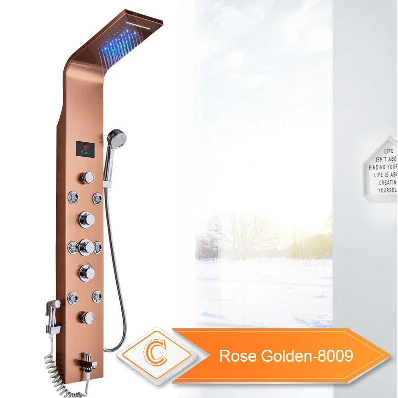 Rozin Intelligent LCD Shower Column System With 6 Modes