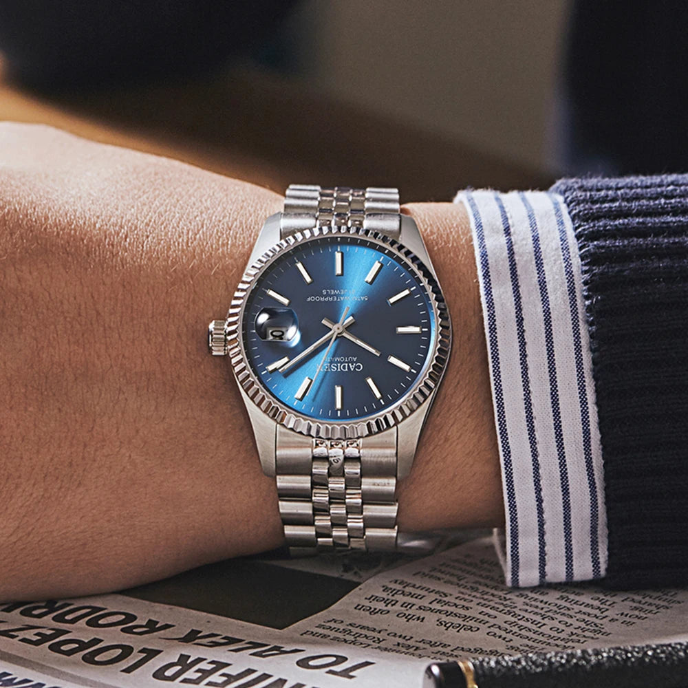 Cadisen Luxury Mechanical Watch Stainless Steel Waterproof