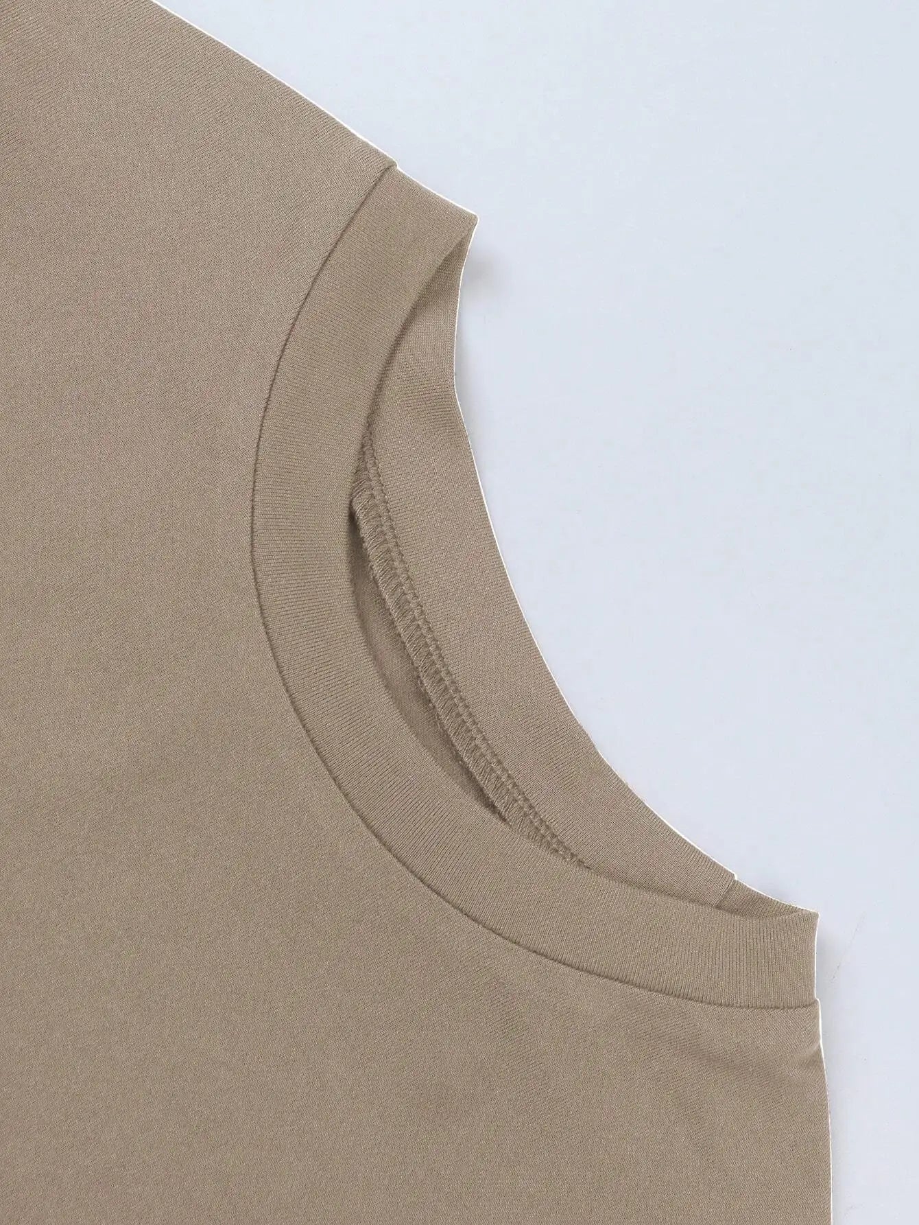 Women's Short Sleeve Knit T Shirt With Elastic Fabric