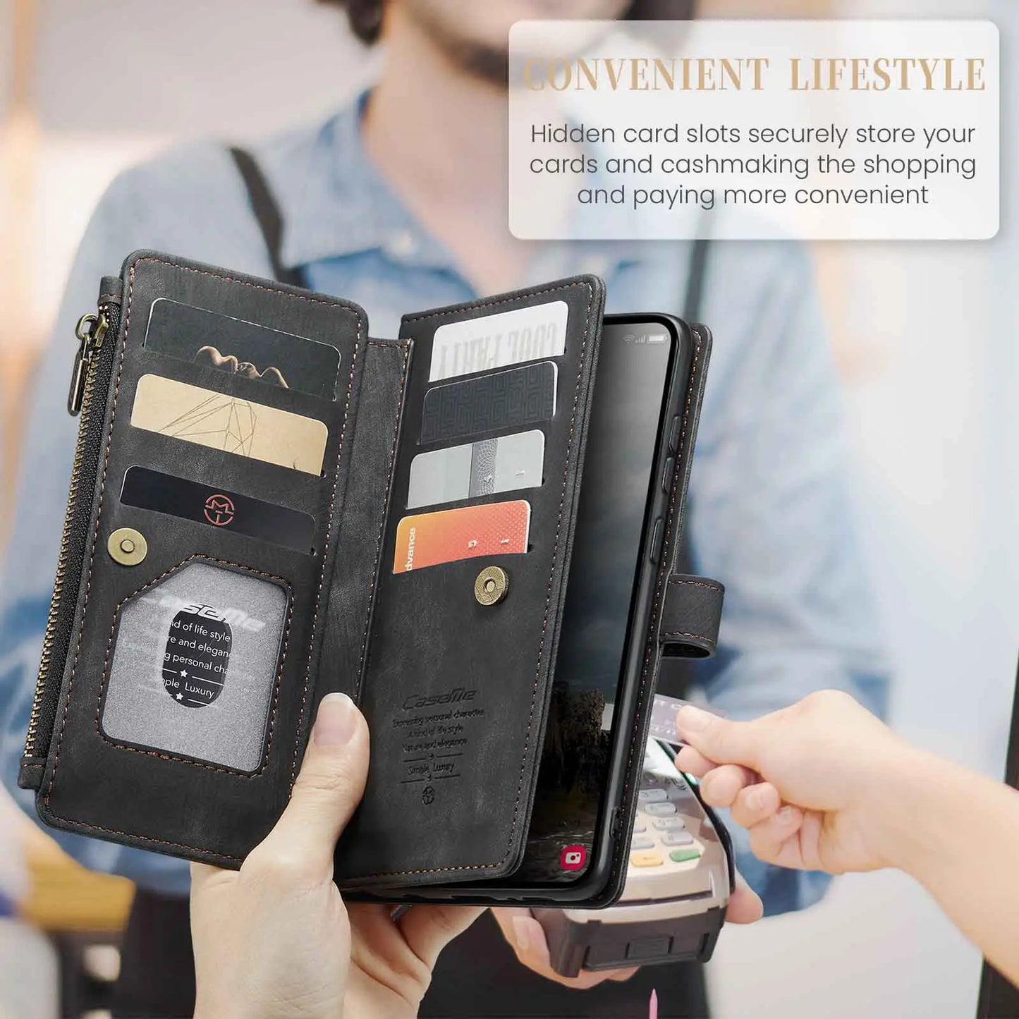 Durable PU Leather Wristlet for Samsung Galaxy A55 A35 A25 5G (2024)