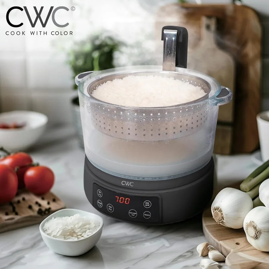 Yao Hui Huang Glass Low Carb Rice Cooker Healthier Starch