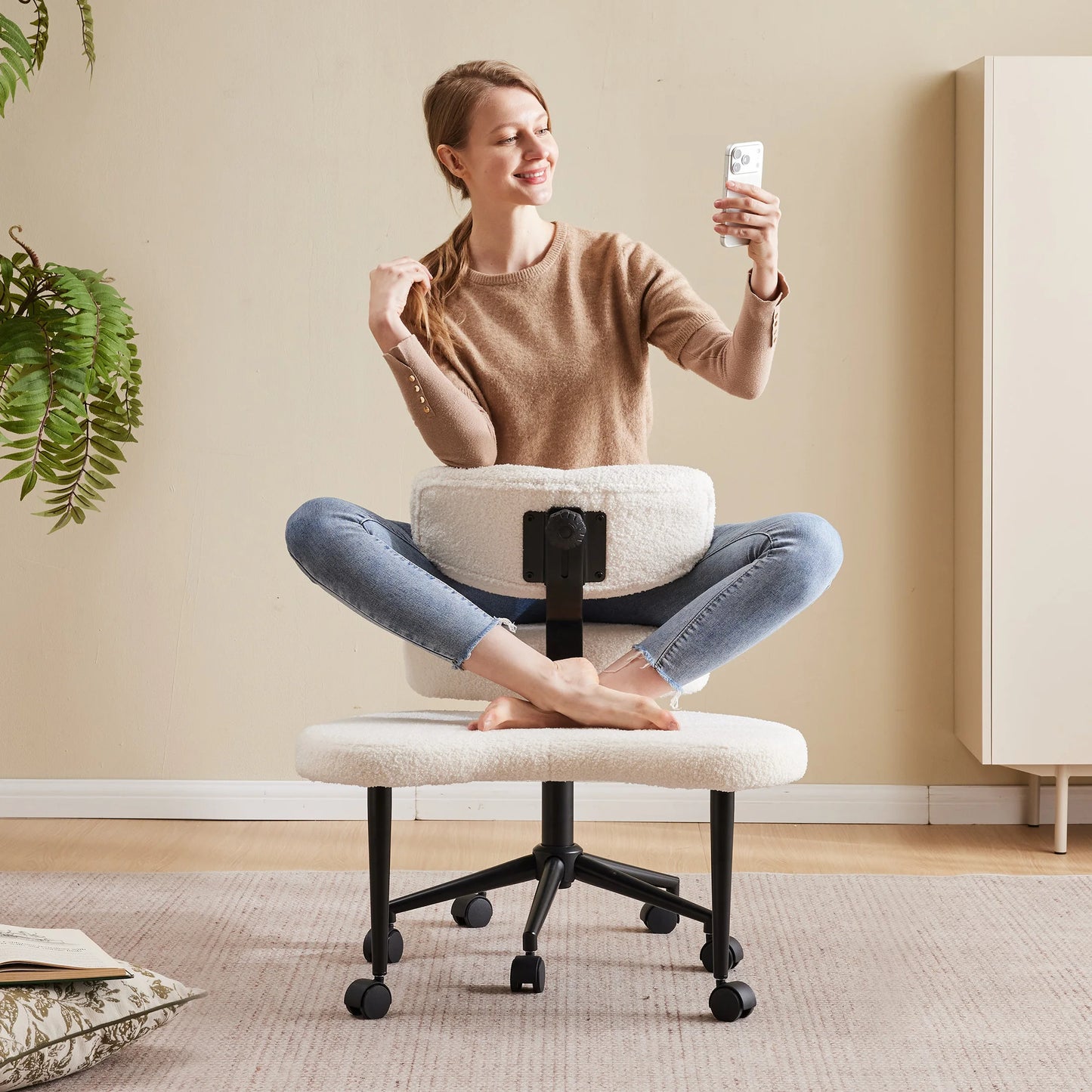 Ergonomic Executive Office Chair with Adjustable Height