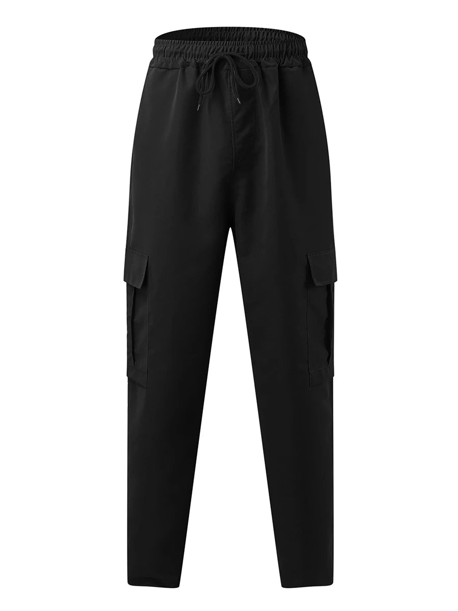Hirigin Men's Loose Straight Leg Cargo Pants