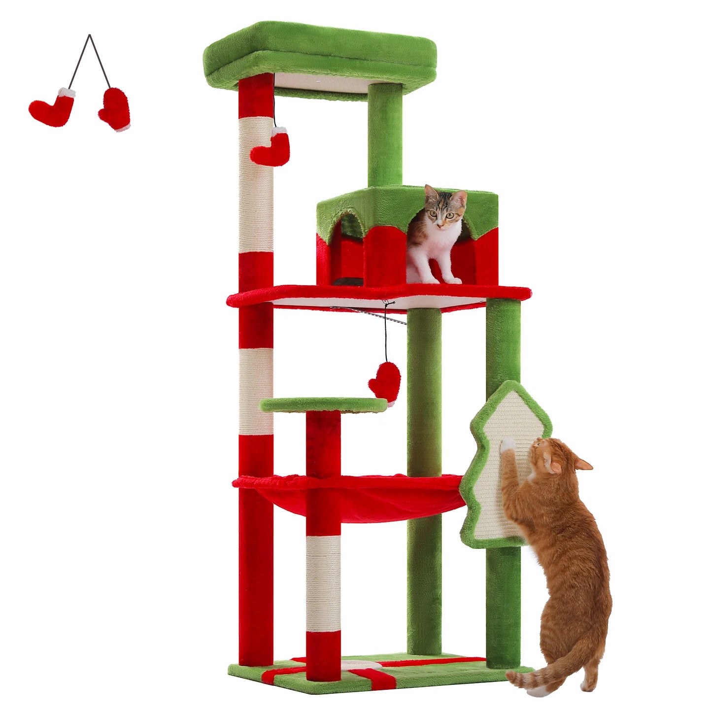 PAWZ Road Five Level Cat Tower For Large Cats Hammock