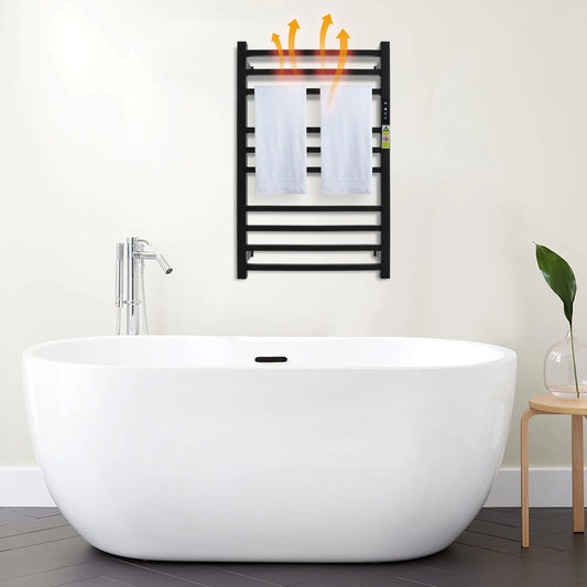 Bathroom Towel Warmer Rack With Timer Wall Mounted Stainless Steel