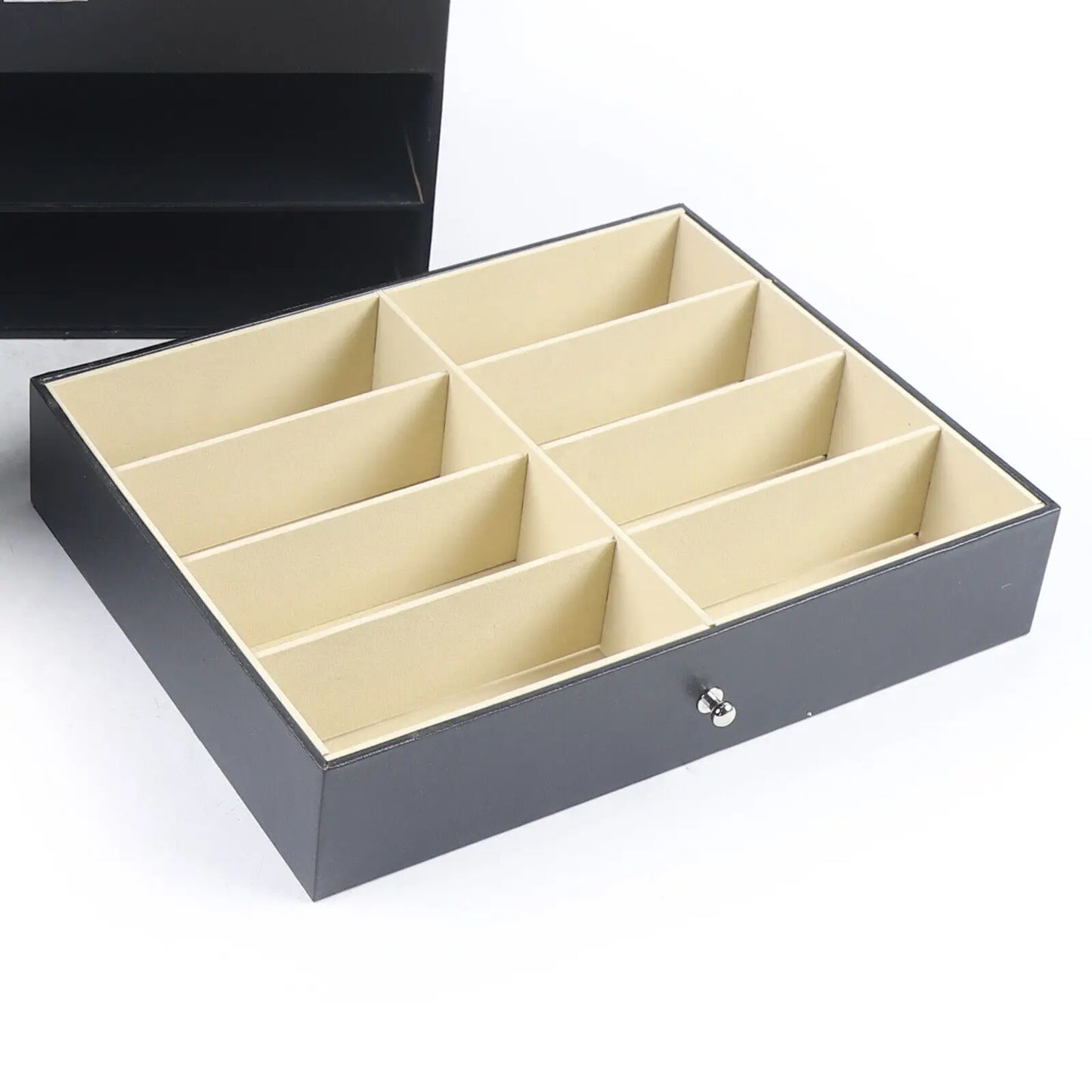 PU Leather Sunglasses Display Box With Glass Window