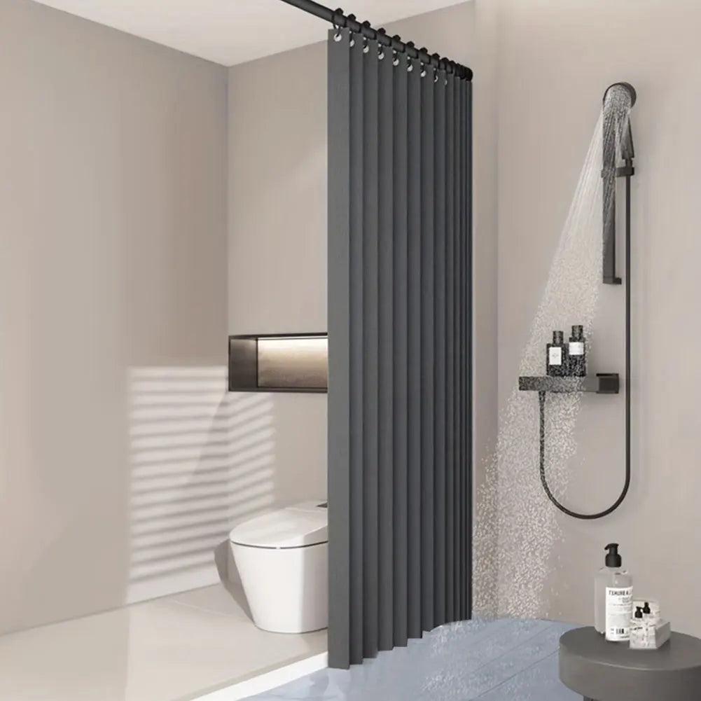 APWIKOGER Foldable Waterproof Magnetic Shower Curtain